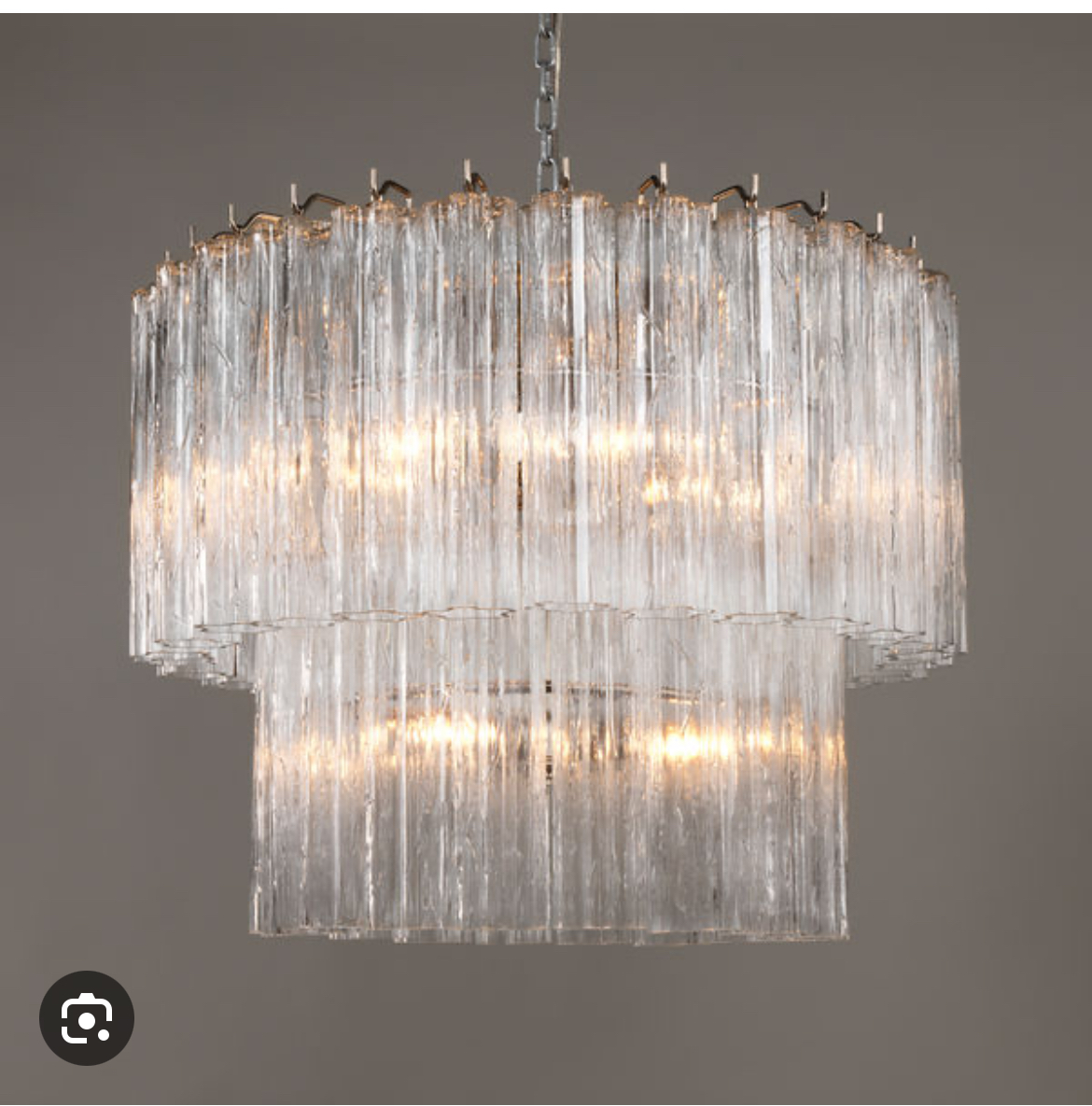A Lymington chandelier by Vaughan Designs (one shade damaged)